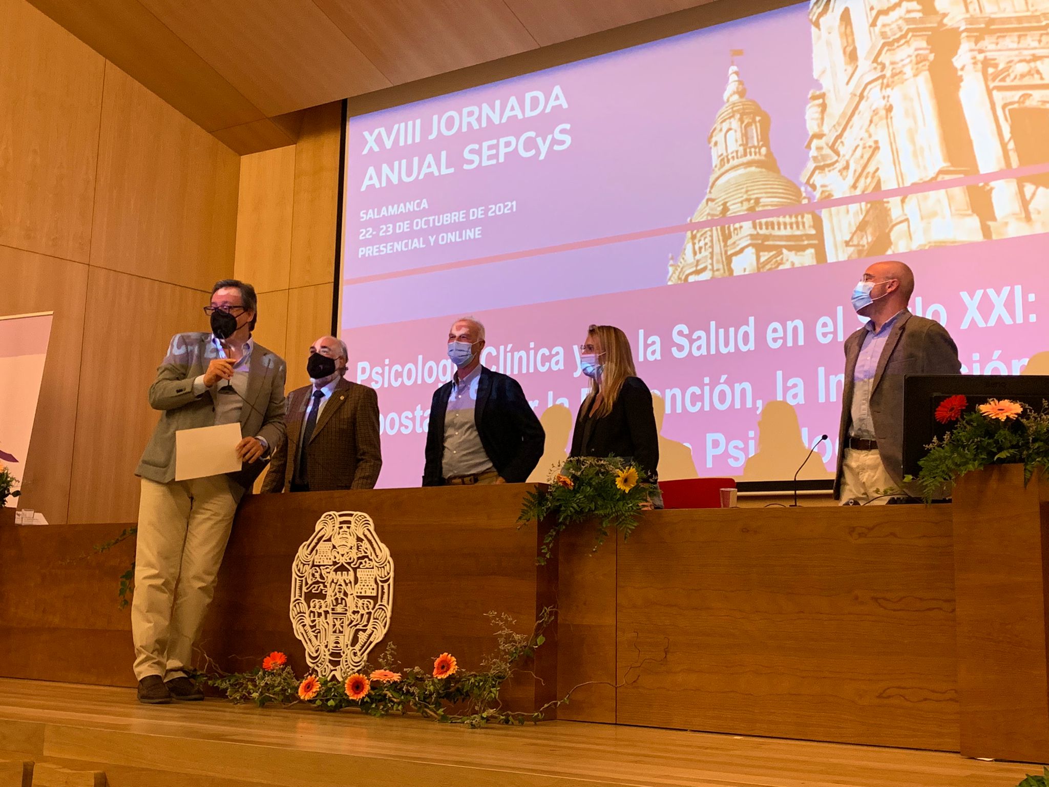 El Prof. Jesús Sanz recibe el Premio "Francisco Santolaya" de la Sociedad Española de Psicología Clínica y de la Salud (SEPCyS) - 4